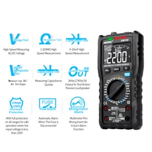 MESTEK DM100 LCD Digital Multimeter True RMS AC/DC Voltage NCV Live Line Tester - Picture 1 of 11