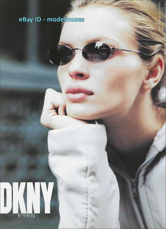 DKNY Eyewear 1-Page Magazine PRINT AD Fall 1998 ESTHER CANADAS - Image 1 of 1