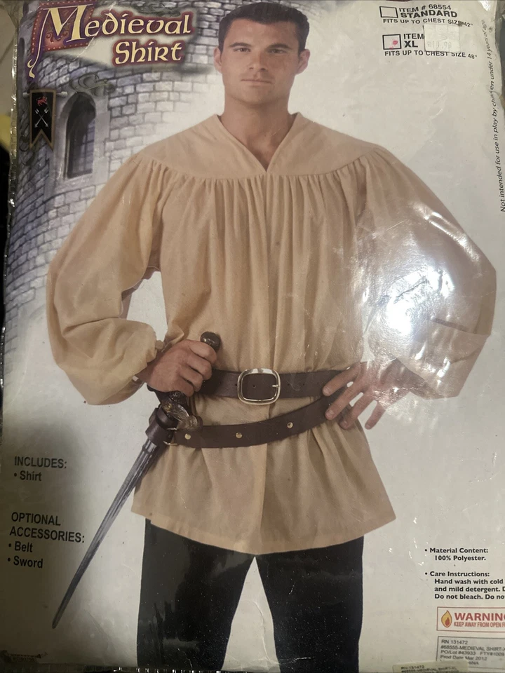 Camisa Medieval Hombre para Disfraz Halloween XL Foto 1 de 1