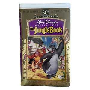 WALT DISNEY’S Fully Restored 30th Limited Edit Masterpiece The Jungle Book VHS - Picture 1 of 4