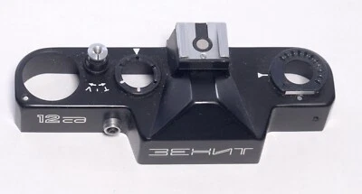 ZENIT 12EA Top Cover Bezel Vintage SLR Film Camera Parts USSR ЗЕНИТ - Image 1 of 2