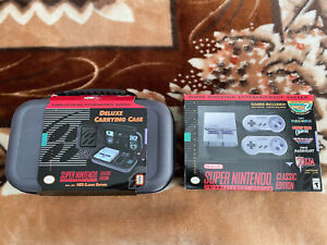 New - SNES Nintendo Mini Classic Edition - Authentic - Plus Carrying Case