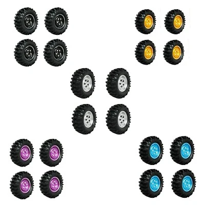 1.9" Alloy Wheels & Tires 96MM 4x for 1/10 Rc Racing Climbing Axial SCX10 RC Car - Image 1 of 4
