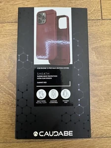Caudabe Sheath Case For iPhone 15 Pro Max - Garnet Red ** EXCELLENT CONDITION ** - Picture 1 of 5