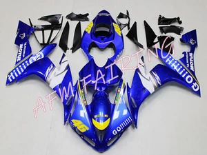Blue White ABS Injection Mold Bodywork Fairing Kit Panels for YZF R1 2004-2006 - Picture 1 of 7