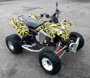polaris predator 500 graphics decals stickers full kit atv wrap quad predator500 - Foto 1 di 3