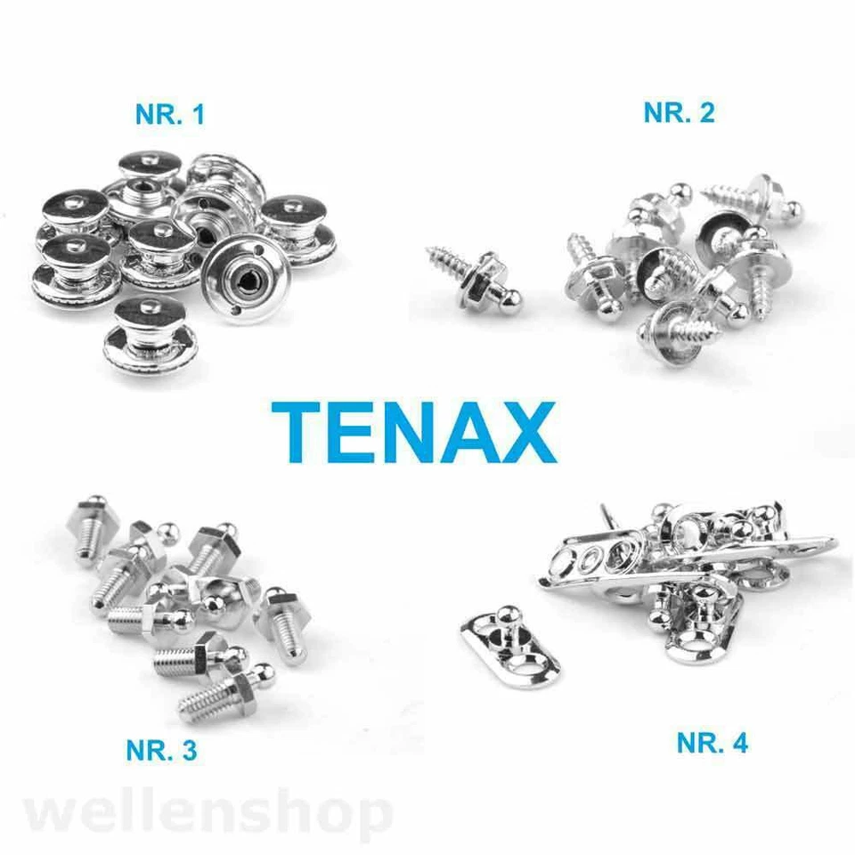 Tenax Druckknopf wählbar Persenning Bimini Boot Schnellverschluss Sonnenverdeck