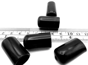Round Hole Plug End Cap Covers 20 OD Sizes 1" Length Push On Pipe Pole Tube Bolt - Picture 1 of 12