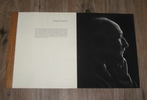 KARSH PORTRAIT Francois Mauriac original TWO pages PHOTO + article - Picture 1 of 2
