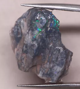 Australia Natural LIGHTNING RIDGE BASE OSCURA ÓPALO FÓSIL ÁSPERO 10,90 cts - Imagen 1 de 7