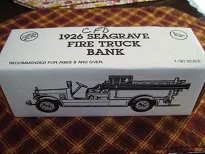 ERTL 1926 Seagrave fire truck bank CEDARBURG Fire Dept 125th anniversary - Picture 1 of 6