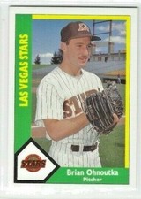 1990 CMC Las Vegas Stars (Triple-A San Diego Padres) Brian Ohnoutka
