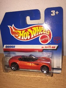 Mattel Hot Wheels DODGE Rossa MOC, 1997 Euro Card - Foto 1 di 2