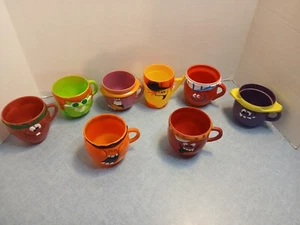 PILLSBURY FUNNY FACE SET OF EIGHT MUGS 1970's EXCELLENT CONDITION - Picture 1 of 9