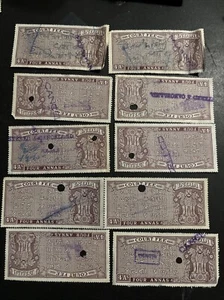 54656 INDIA REVENUE tassa tributaria SUPPLEMENTO BOB 10 4A usato NH pulito SP* - Foto 1 di 2