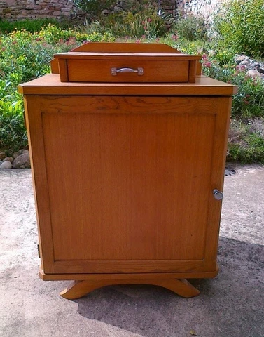 french modern mid century 60s vintage nightstand bedside table retro wood Cover