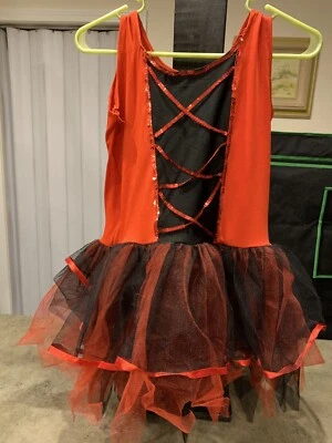 JJ-GOGO Niñas Diablo Tutú Bailando Disfraz Halloween Foto 1 de 4