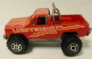 Road Champs  GMC High Roller Red "Lightning" Pickup Truck  - 1/64 Scale - Picture 1 of 6