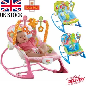 Electric Baby Bouncer Rocker Vibration Chair Portable Musical Cradle Swing Seat - Picture 1 of 37