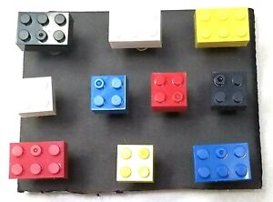 BRICK BASICS Push Pin Set - 10pc Handmade Home Decor Memo Board Fun sale