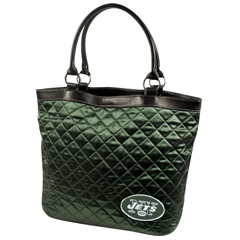 NFL Littlearth Women's New York Jets Quilted Tote Purse - NWT Cover