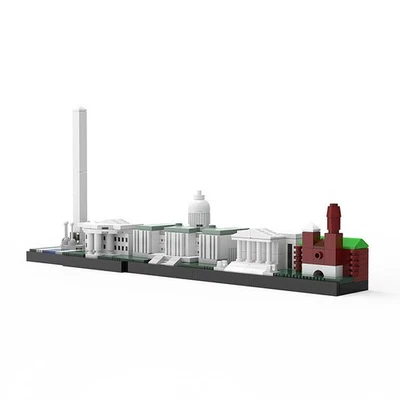 278 PCS MOC Washington DC City Skyline Architecture Building Blocks Model Toys - Image 1 of 4