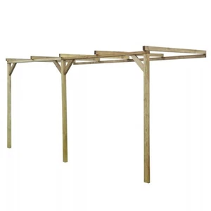 Terrassen-Pergola Holz Sitzbank Torbogen Rankgitter Pergola Garten Rankhilfe Neu - Bild 1 von 4