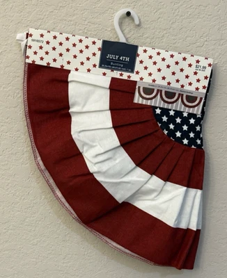 Hobby Lobby 4 de Julio Rojo Blanco y Azul Con Estrellas 3 Piezas Bunting Lote de 3 Foto 1 de 4