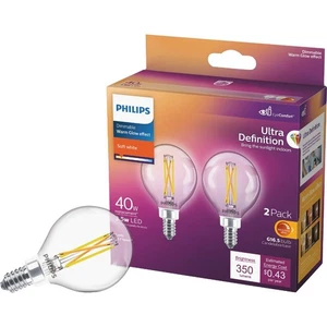 Philips 2pk 40w G16.5wg Led Bulb 573303 Philips 573303 046677573300 - Picture 1 of 4