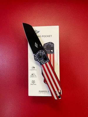 Cuchillo Plegable Oknife Edición Limitada Rubato 2 Estrellas y Rayas Foto 1 de 4