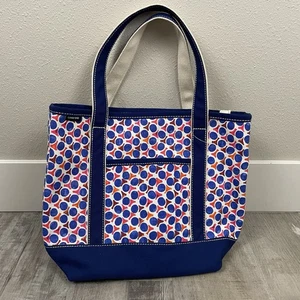 Bolso de Mano Lands End Mediano de Lona Patrón de Lunares Multicolor - Imagen 1 de 5