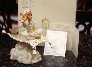 Lenox Walt Disney Showcase Aladdin & Abu Magic Carpet Ride Figurine NIB COA - Picture 1 of 6