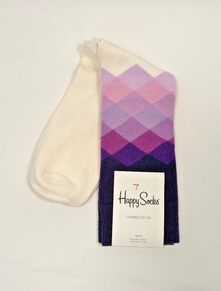 Calcetín Happy Socks Diamante Desteñido Púrpura - NUEVO Foto 1 de 2