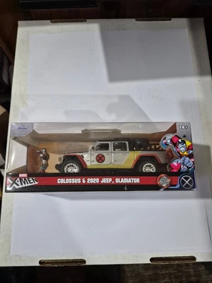 2020 JEEP GLADIATOR & COLOSSUS FIGURE "X-MEN" MARVEL 1/32 DIECAST CAR JADA - Image 1 of 4