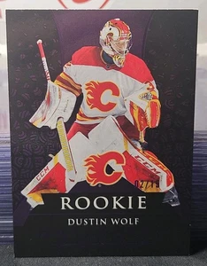 23-24 Artifacts Dustin Wolf Aurum Rookie 🌈🌈🌈 Purple Variant # /15  - Picture 1 of 4