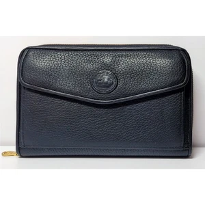 Cartera Dooney Bourke Mini Cartera Cuero Negro Diseñador Falta Correa Dinero Antiguo - Imagen 1 de 12