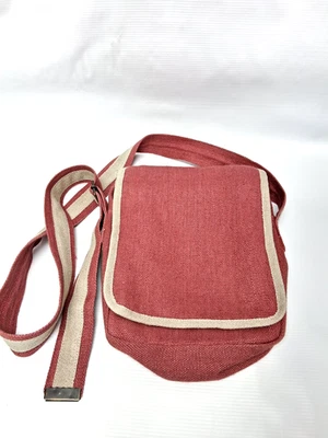 Bolso Bandolera Bandolera Evolution Rosa y Beige Lona Cáñamo 9-10" pulgadas Foto 1 de 4