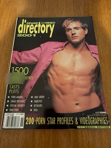 Vintage Gay Magazines 2001 ADAM GAY VIDEO DIRECTORY, Over 200 Star Profiles - Picture 1 of 2