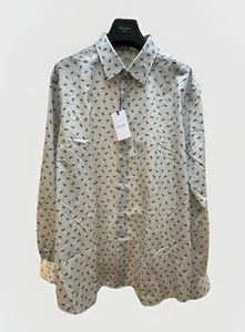 "Camisa ajustada de algodón orgánico ajustada de 18"" Paul Smith para caballero nueva con etiquetas" - Imagen 1 de 10