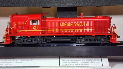 Lehigh Valley RR ALCO Hammer Head RS-3 211 with DCC Lok Sound Bowser 25248 - Image 1 of 4