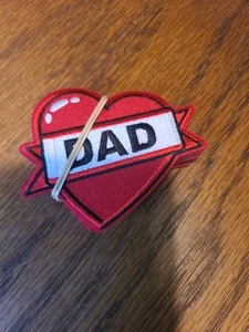 KINDER BIKER PATCH "PAPA" MIT HERZ MÄDCHEN JUNGEN NEU SCHÖN - Bild 1 von 1