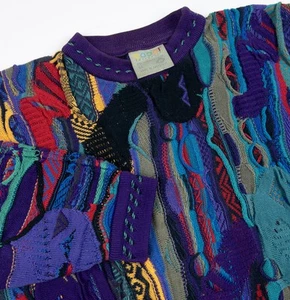 Suéter COOGI Australia Vintage Años 90 Etiqueta Para Hombre SS Se Ajusta Mediano Multicolor Australia - Imagen 1 de 14