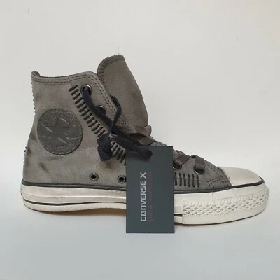 Converse X JOHN VARVATOS Collab Chucks EU 37,5 UK 5 Leder Grau Limited Edition - Bild 1 von 4