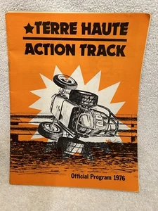 1976 Terre Haute Action Track Auto Racing Program USAC Sprints With Great Photos - Picture 1 of 4