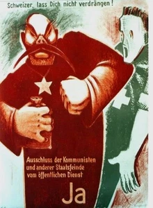 Original vintage poster COMMUNISTS IN PUBLIC SERVICE VOTE NO c.1930 - Picture 1 of 1