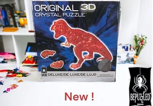 Rompecabezas BePuzzled Original 3D Rojo T-Rex Dinosaurio Cristal 2022 - ¡Nuevo! - Imagen 1 de 4