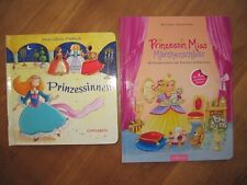 2 hübsche Kinderbücher Glitzer-Fühlbuch Prinzessinnen Mia Märchenschloss Sticker