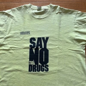Camisa vintage años 90 di no a las drogas ATRÉVETE XL - Imagen 1 de 4