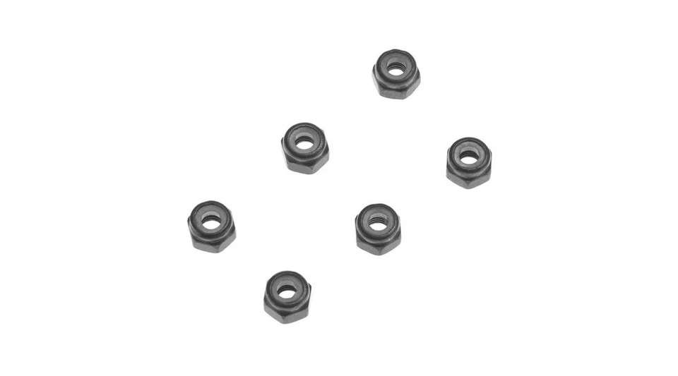 Dromida Nylon Insert Steel Lock Nuts 3mm (6) (DIDC1001) - image 1 of 1