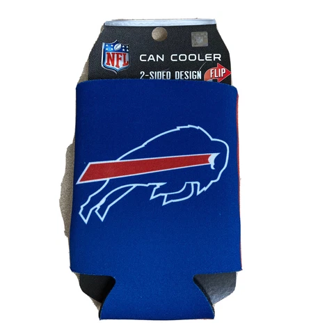 Buffalo Bills 12oz Two Sided Can Cooler NEW  Coozie AR376 Cover